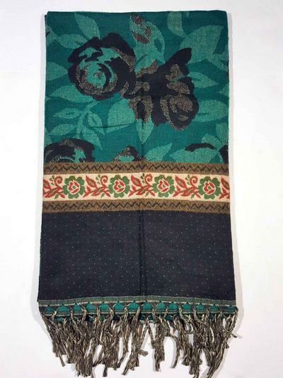 Dhaka Shawl, Multicolor Durable Acrylic Shawl With Various Patterns