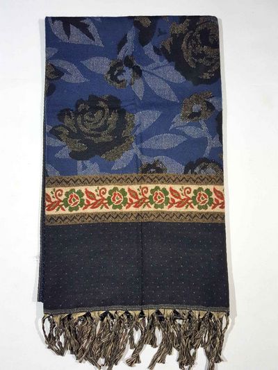 Dhaka Shawl, Multicolor Durable Acrylic Shawl With Various Patterns