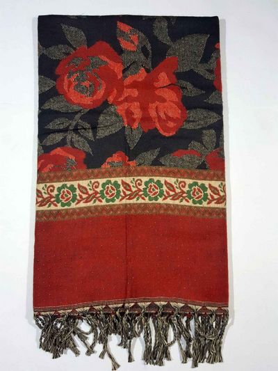 Dhaka Shawl, Multicolor Durable Acrylic Shawl With Various Patterns
