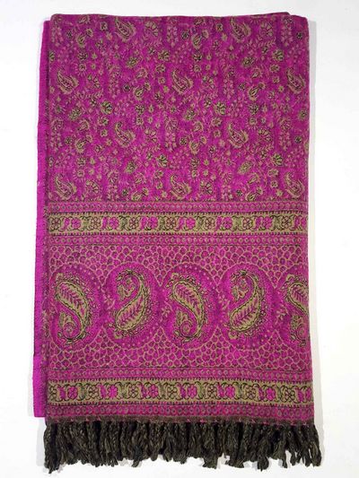 Dhaka Shawl, Multicolor Durable Acrylic Shawl With Various Patterns