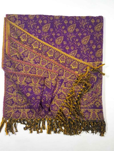 Dhaka Shawl, Multicolor Durable Acrylic Shawl With Various Patterns