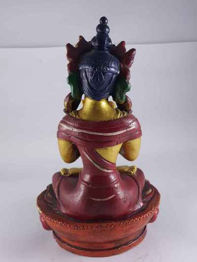 Clay Statue Of Vajradhara [made In Nepal], [handmade], [painted]