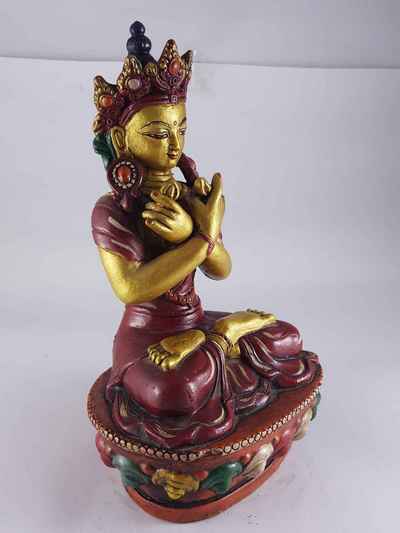 Clay Statue Of Vajradhara [made In Nepal], [handmade], [painted]