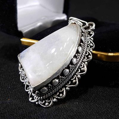 Moonstone Handmade Silver Pendant