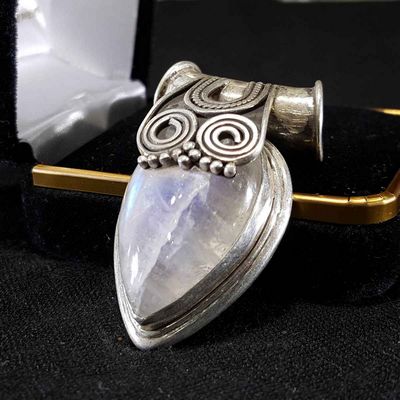 Moonstone Handmade Silver Pendant