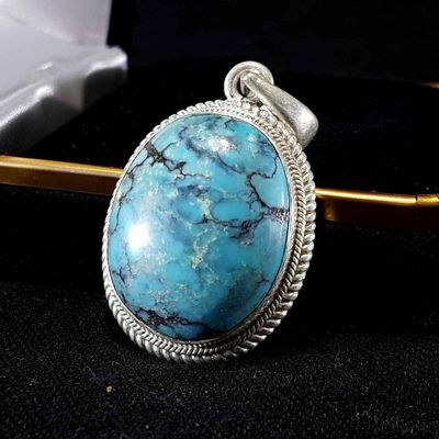 Tibetan Tourquise Handmade Silver Pendant