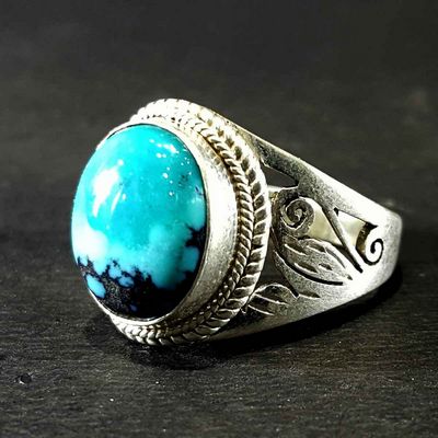 Tibetan Tourquise Silver Handmade Ring