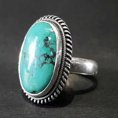 Tibetan Tourquise Silver Handmade Ring