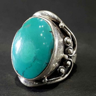Tibetan Tourquise Silver Handmade Ring