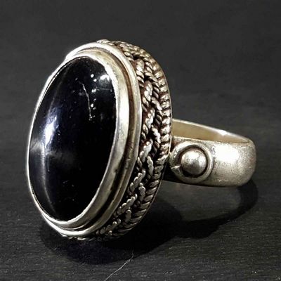 Black Star Handmade Silver Ring