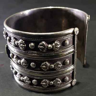 Handmade Silver Bracelet [om Mani Padme Hum]