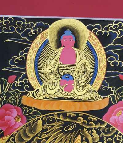 Vajrasattva With Consort, [shakti], Yab-yum Thangka [tibetan Style], [painting]