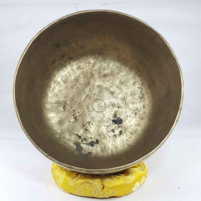 Old Hand Beaten Bronze [kopre] Singing Bowl, [ultra Lightweight], [professional Tool], [select Accessories]