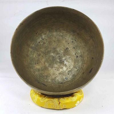 Old Hand Beaten Bronze [kopre] Singing Bowl, [ultra Lightweight], [professional Tool], [select Accessories]
