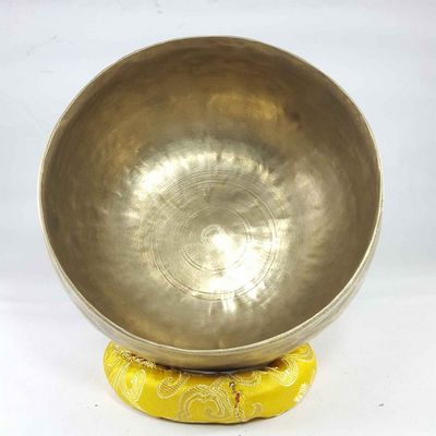 Old Hand Beaten Bronze [kopre] Singing Bowl, [ultra Lightweight], [professional Tool], [select Accessories]