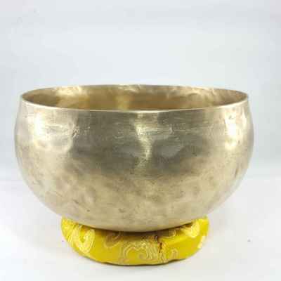 Old Hand Beaten Bronze [kopre] Singing Bowl, [ultra Lightweight], [professional Tool], [select Accessories]