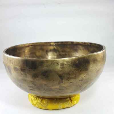 Hand Beaten Bronze Singing Bowl Antique Finishing, [select Accessories]