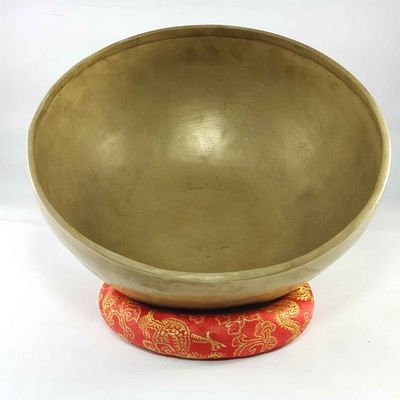 Hand Beaten Bronze Singing Bowl Antique Finishing, [select Accessories]