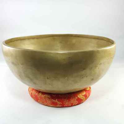 Hand Beaten Bronze Singing Bowl Antique Finishing, [select Accessories]