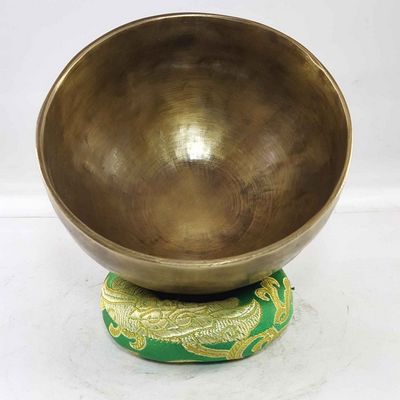 Hand Beaten Bronze Singing Bowl Antique Finishing, [select Accessories]