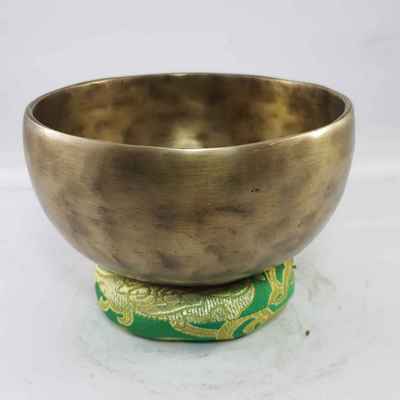 Hand Beaten Bronze Singing Bowl Antique Finishing, [select Accessories]