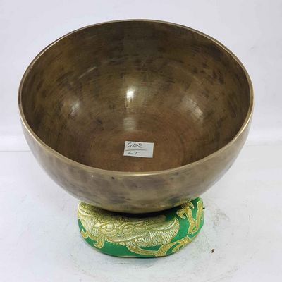Hand Beaten Bronze Singing Bowl Antique Finishing, [select Accessories]