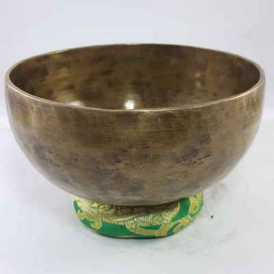 Hand Beaten Bronze Singing Bowl Antique Finishing, [select Accessories]