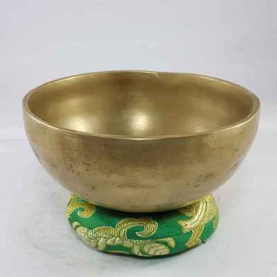 Hand Beaten Bronze Singing Bowl Antique Finishing, [select Accessories]