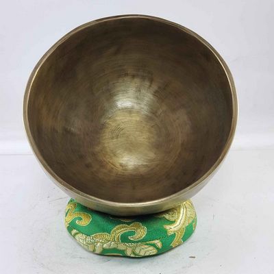 Hand Beaten Bronze Singing Bowl Antique Finishing, [select Accessories]