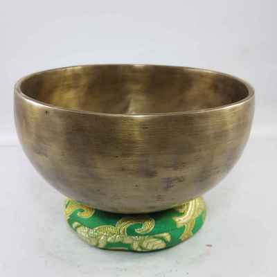 Hand Beaten Bronze Singing Bowl Antique Finishing, [select Accessories]