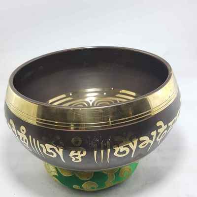 Endless Knot Design Singing Bowls [casting], [brass], [etched Designs], [select Accessories]