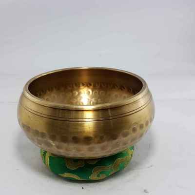Pancha Buddha Embossed Hand Hammered Singing Bowls [casting], [brass], [select Accessories]