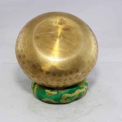 Buddha Embossed Hand Hammered Singing Bowls [casting], [brass], [select Accessories]