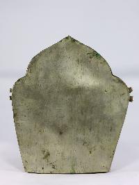 Copper Handmade Ghau [silver Plated], [resin Palden Lahmo]
