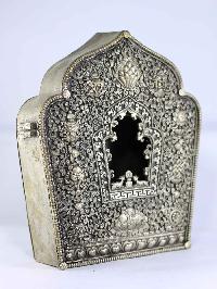 Copper Handmade Ghau [silver Plated], [jhya/ Window Design]