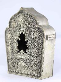 Copper Handmade Ghau [silver Plated], [jhya/ Window Design]