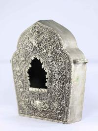 Copper Handmade Ghau [silver Plated], [jhya/ Window Design]