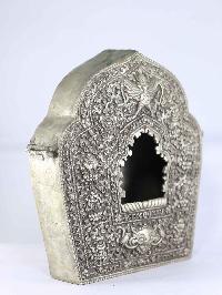 Copper Handmade Ghau [silver Plated], [jhya/ Window Design]