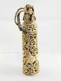 Tibet Tantra Old Cattle Bone Carved Tibetan Stanp