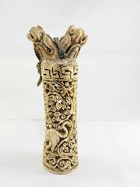 Tibet Tantra Old Cattle Bone Carved Tibetan Stanp