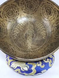 Base Chakra High Quality Singing Bowl With Tibetan Medical Man, [select Accessories]