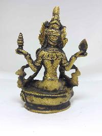 Brass Laxmi Statue Antique Finishing