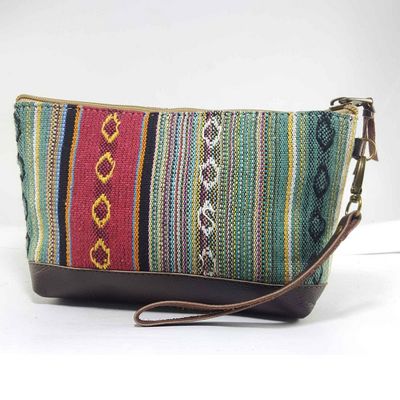 Gheri Cotton And Leather Shoulder Bag [1 Pocket], [1 Zip]