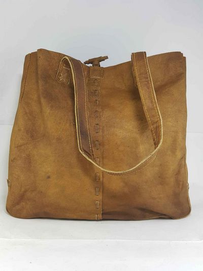 Himalayan Yak Leather Shopping Bag [medium]