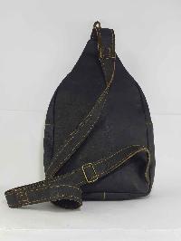 Himalayan Yak Leather Cross Shoulder Bag [2 Pockets 2 Zip]