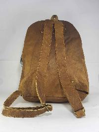 Himalayan Yak Leather Backpack Bag [3 Zip], [3 Pocket]