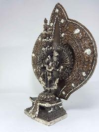 Sahasrabhuja Avalokitesvara Tibetan State [silver Plated Oxidized]