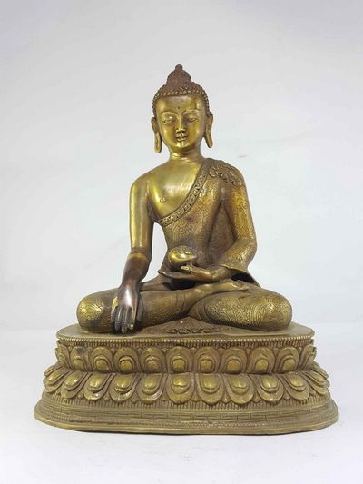 Shakyamuni Buddha Tibetan Statue [bronze Antique]