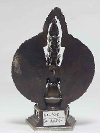 Sahasrabhuja Avalokitesvara Tibetan Statue [silver Plated], [oxidized]