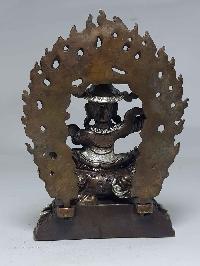 Statue Of Dorje Legpa [silver Plated], [chocolate Oxidized]